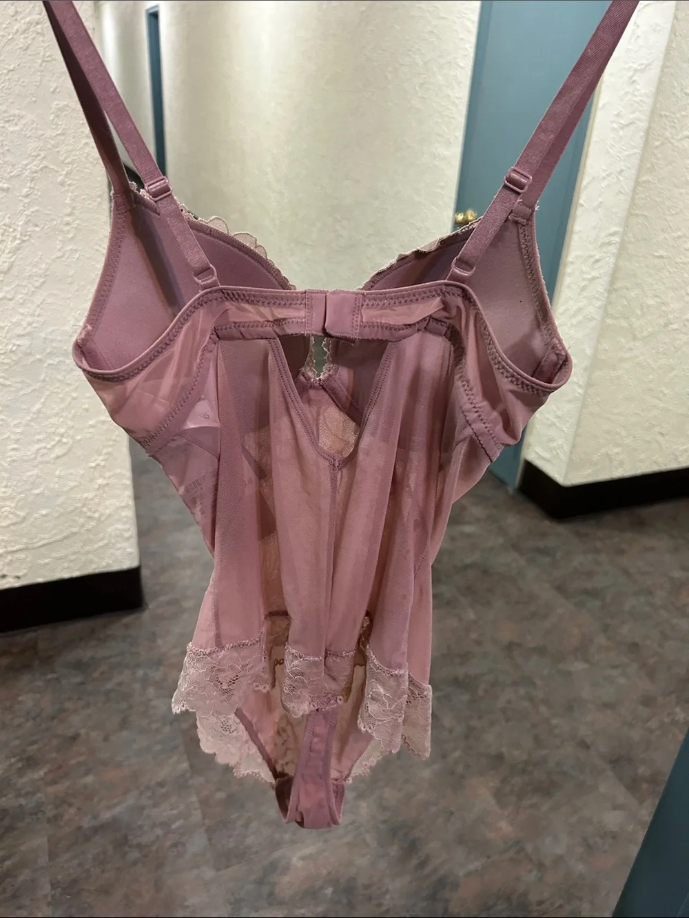 BRAND NEW TAG Size 4 Push-Up Lingerie body suit Pale Pink H&M